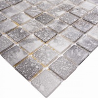 Мозаика стеклянная TRAVERTIN GREY AquaMo