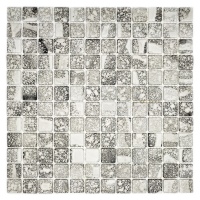 Мозаика стеклянная TRAVERTIN GREY AquaMo