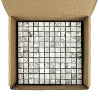 Мозаика стеклянная TRAVERTIN GREY AquaMo