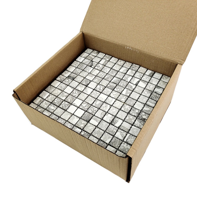 Мозаика стеклянная TRAVERTIN GREY AquaMo