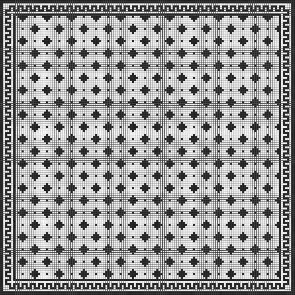 Мозаика из керамогранита Kotto Ceramica MI7 K060608 Eleganza фриз угловой Nero/Salino 300х96х10 (10х10)