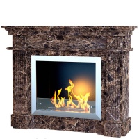 Портал для камина KrimArt Olimp-E Emperador Dark мрамор коричневый прямой Портал для камина KrimArt Olimp-E Emperador Dark мрамор коричневый прямой