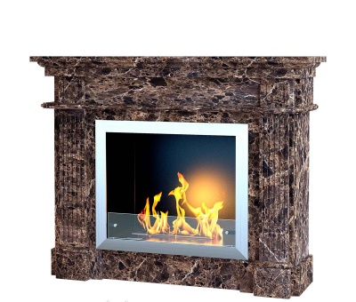 Камінний портал OLIMP-E з мармуру Emperador Dark