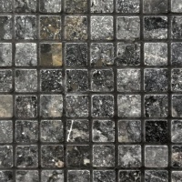 Чорна мозаїка з мармуру Black Indigo 195/1