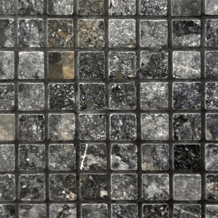 Чорна мозаїка з мармуру Black Indigo 195/1
