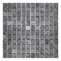 Чорна мозаїка з мармуру Black Indigo 195/1