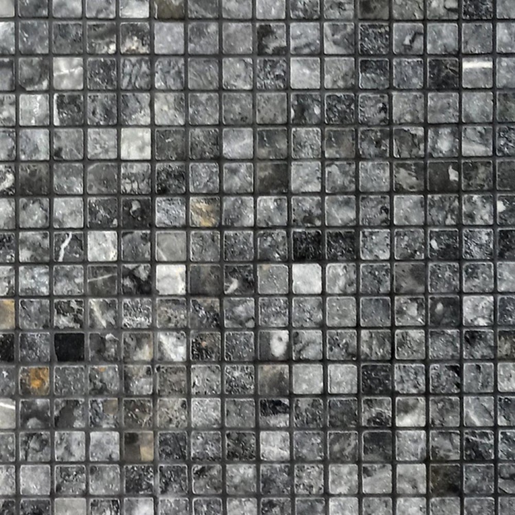 Чорна мозаїка з мармуру Black Indigo 195/1