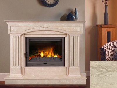 Портал для каміна Bravo Версаль Daino Reale мармур бежевий прямий