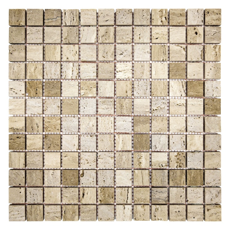 Мозаика из травертина Матовая МКР-2СН (23x23) Travertine Classic