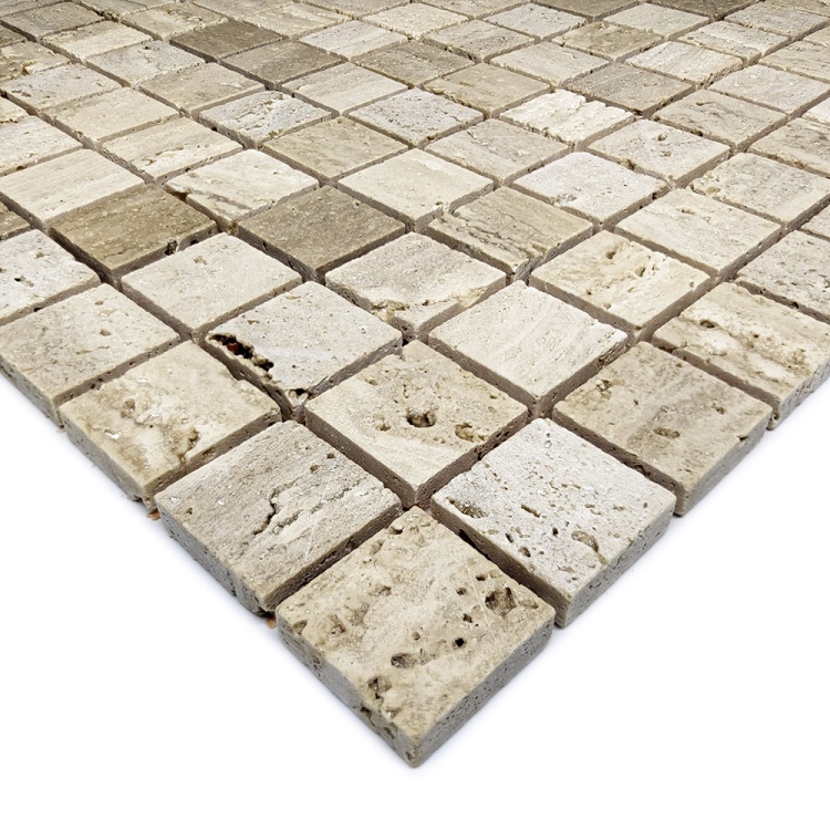 Мозаика из травертина Матовая МКР-2СН (23x23) Travertine Classic