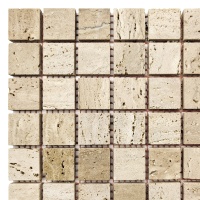 Мозаика из травертина Матовая МКР-2СН (23x23) Travertine Classic
