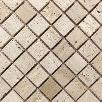 Мозаика из травертина Матовая МКР-2СН (23x23) Travertine Classic