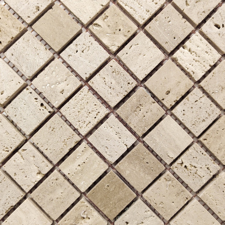 Мозаика из травертина Матовая МКР-2СН (23x23) Travertine Classic