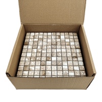 Мозаика стеклянная TRAVERTIN BEIGE AquaMo Мозаика стеклянная TRAVERTIN BEIGE AquaMo