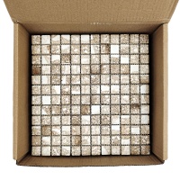 Мозаика стеклянная TRAVERTIN BEIGE AquaMo Мозаика стеклянная TRAVERTIN BEIGE AquaMo