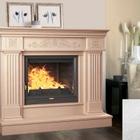 Портал для каміна Bravo Туніс Polaris мармур білий прямий Портал для каміна Bravo Туніс Polaris мармур білий прямий