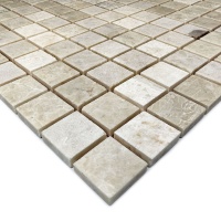 Мозаїка з мармуру Матова МКР-2СН (23x23) Victoria Beige МВ