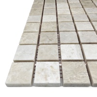 Мозаїка з мармуру Матова МКР-2СН (23x23) Victoria Beige МВ