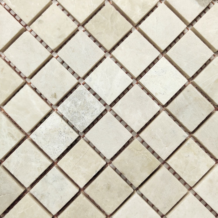 Мозаїка з мармуру Матова МКР-2СН (23x23) Victoria Beige МВ