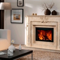 Портал для каміна Bravo Женева Botticino мармур бежевий прямий Портал для каміна Bravo Женева Botticino мармур бежевий прямий