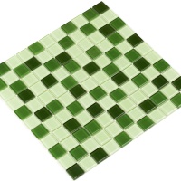 Мозаика керамическая Kotto Ceramica GM 4029 C3 green d/green m/green w  300 х 300 х 4   ( 25 х 25 )
