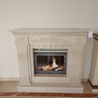 Портал для каміна Bravo Туніс Botticino мармур бежевий прямий Портал для каміна Bravo Туніс Botticino мармур бежевий прямий