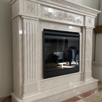 Портал для каміна Bravo Туніс Botticino мармур бежевий прямий