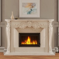 Портал для камина Bravo Виктория Daino Reale мрамор бежевый угловой Портал для камина Bravo Виктория Daino Reale мрамор бежевый угловой