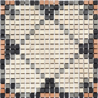 Мозаїка з керамограніту Kotto Ceramica MI7 K060700 Lviv Legends рапорт Beige/Focato/Buchero/Nero