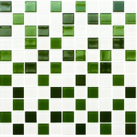 Мозаїка керамічна Kotto Ceramica GM 4030 C3 green d/green m/white 300 х 300 х 4 ( 25 х 25 )
