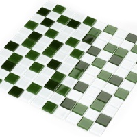 Мозаїка керамічна Kotto Ceramica GM 4030 C3 green d/green m/white 300 х 300 х 4 ( 25 х 25 )