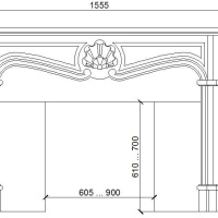 Портал для камина KrimArt Bovary Crema Marfil мрамор бежевый прямой Портал для камина KrimArt Bovary Crema Marfil мрамор бежевый прямой