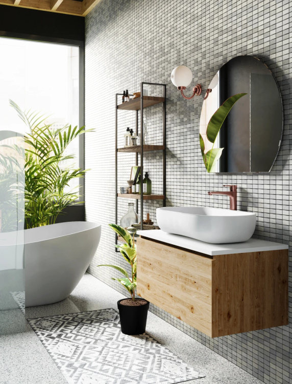 Мозаїка з керамограніту Kotto Ceramica MI7 23460102C Grigio Freddo 300 x 300 х 7 (прямокутник 23 x 46)