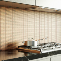 Мозаїка з керамограніту Kotto Ceramica MI7 10500511C Dorato 300 x 300 х 10 (прямокутник 10 x 50)