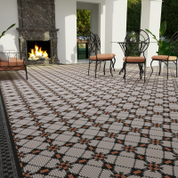 Мозаика из керамогранита Kotto Ceramica MI7 K060701 Lviv Legends угол фриза Lapislazzuli/Nero Мозаика из керамогранита Kotto Ceramica MI7 K060701 Lviv Legends угол фриза Lapislazzuli/Nero