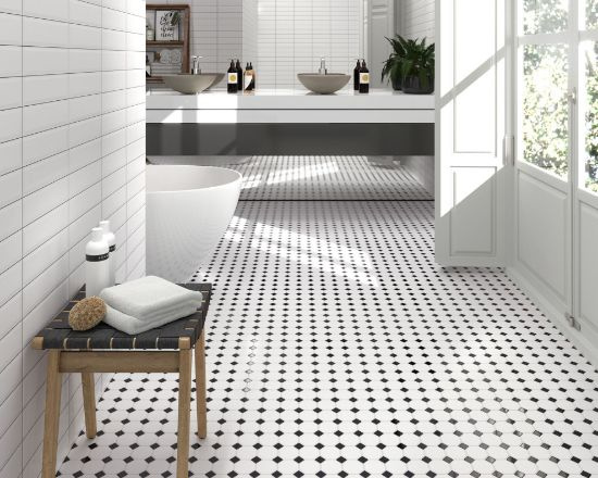 Мозаїка Dune 187987 Oxford Black 29.5*29.5 біла керамограніт