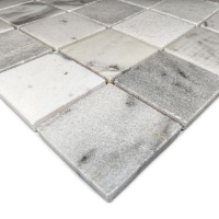 Мозаика из мрамора Полированная МКР-3П (47x47) White Mix Мозаика из мрамора Полированная МКР-3П (47x47) White Mix