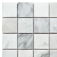 Мозаика из мрамора Полированная МКР-3П (47x47) White Mix Мозаика из мрамора Полированная МКР-3П (47x47) White Mix