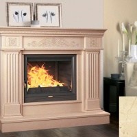 Портал для каміна Bravo Туніс Crema Marfil мармур бежевий прямий Портал для каміна Bravo Туніс Crema Marfil мармур бежевий прямий