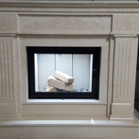 Портал для каміна Bravo Туніс Crema Marfil мармур бежевий прямий Портал для каміна Bravo Туніс Crema Marfil мармур бежевий прямий