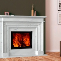 Портал для каміна Bravo Рига Polaris мармур білий кутовий