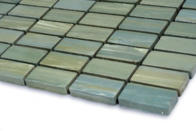 Мозаїка з керамограніту Kotto Ceramica MI7 23460103C Terra Verde 300 x 300 х 7 (прямокутник 23 x 46)