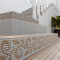 Мозаїка з керамограніту Kotto Ceramica MI7 10500512C Ambra 300 x 300 х 10 (прямокутник 10 x 50)